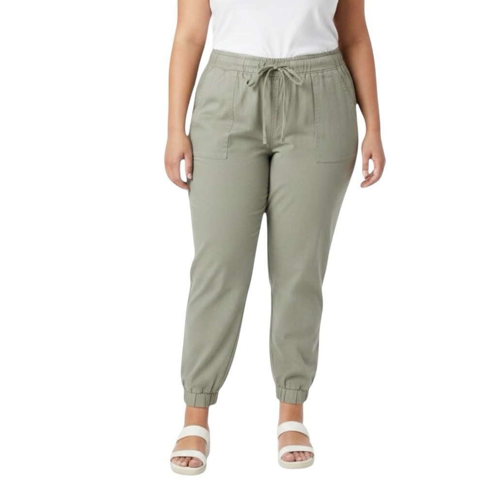 Sonoma Olive Cropped Pants Size 1X